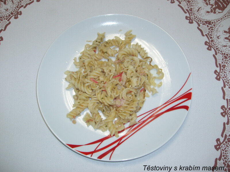 Těstoviny s krabím masem